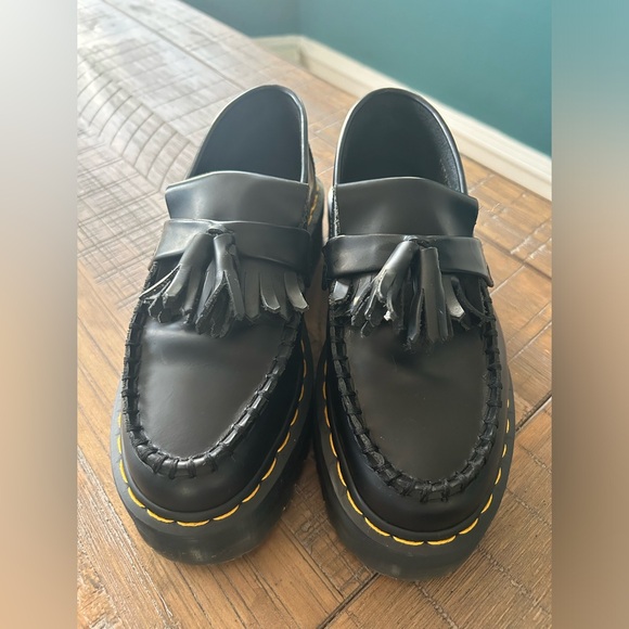 Dr. Martens ADRIAN LEATHER PLATFORM TASSEL LOAFERS - Picture 2 of 14